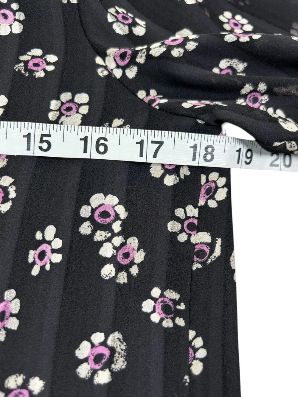 TORY‎ BURCH Avery Silk Floral Mini Shirt Dress Black Pink Size 4 Preppy Resort